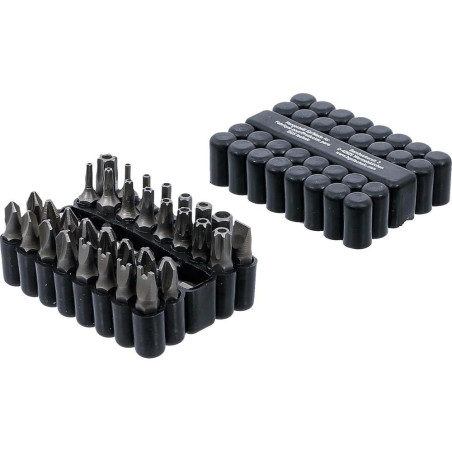 Jeu d’Embouts Courts 6,3 mm (1/4 ) - 33 Pièces, Profils Variés - Polyvalence et Précision - BGS