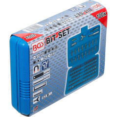 Jeu d’Embouts pour Foreuse 100 pcs - Entraînement Hexagonal 6,3 mm (1/4 ) - Polyvalent et Pratique - BGS