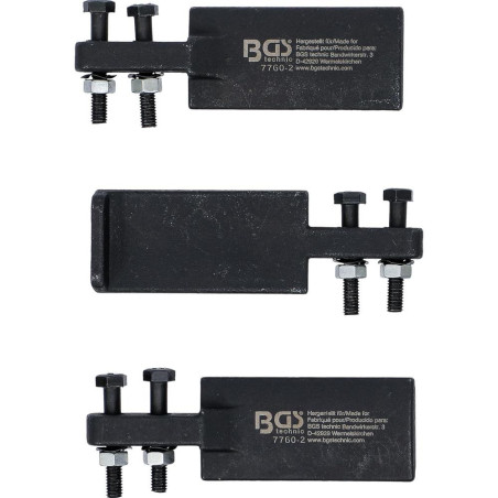 Griffes de Rechange Extra Minces 3 Pièces - Pour Bras Extracteurs 7760 - Précision et Durabilité - BGS