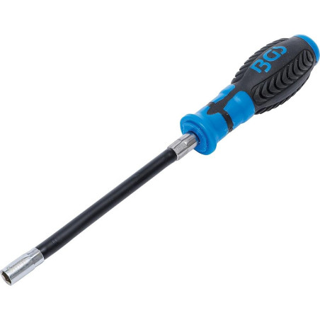 Tournevis Six Pans Flexible 8 mm - Précision et Maniabilité, Acier, Zones Difficiles - D-Work