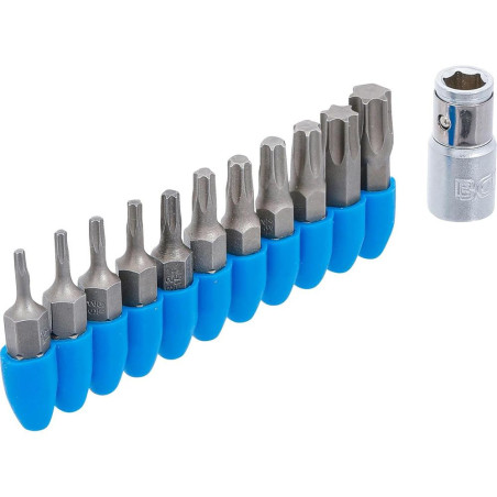 Jeu d'Embouts 6,3 mm (1/4) - Profil Torx, 11 pcs - Précision et Polyvalence, Acier - D-Work