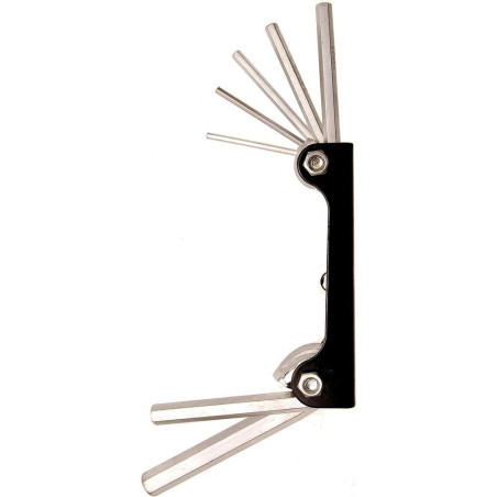 Jeu de Clés Allen 7 pcs 2,5-10 mm - Précision et Polyvalence, Pro, Acier Résistant - D-Work