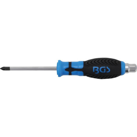 Tournevis Lame Six Pans Cruciforme PH1 75 mm Précision et Confort d Utilisation - BGS