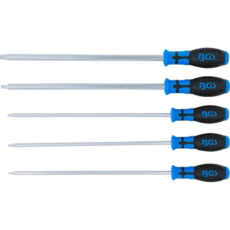 Jeu de 5 Tournevis Denture Multiple Intérieure XZN - Précision et Polyvalence, Acier, Pro - D-Work
