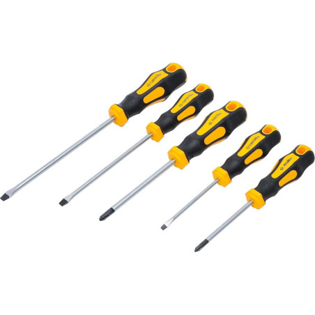 Jeu de Tournevis 5 pcs - Précision et Confort d Utilisation, Pro - Acier, Poignée Ergonomique - D-Work