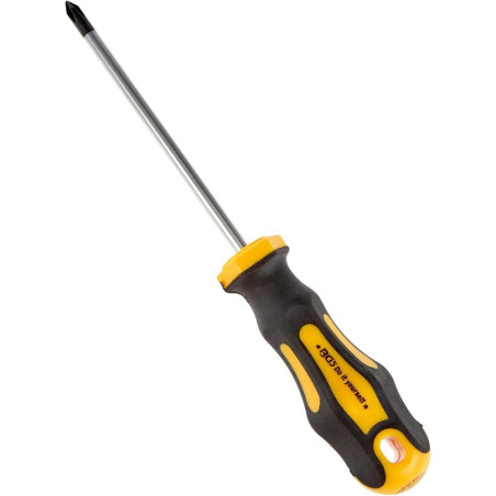 Tournevis Cruciforme PH1 - Lame 80 mm - Précision et Confort d Utilisation, Acier, Zones Difficiles - D-Work