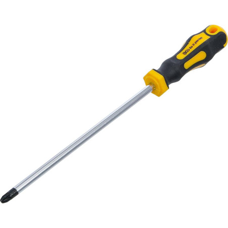 Tournevis Cruciforme PZ3 200 mm - Lame Longue et Précise, Acier, Pro - D-Work