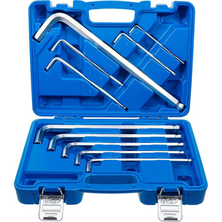 Jeu de Clés Allen Max 10 pcs 3-17 mm - Précision et Durabilité, Pro, Acier Résistant - D-Work