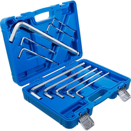 Jeu de Clés Allen Max 10 pcs 3-17 mm - Acier Résistant - Précision et Durabilité, Pro - D-Work