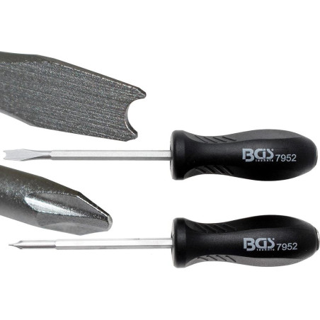 Jeu de Tournevis Spéciaux 2 pcs - Précision et Ergonomie, Acier, Pro - D-Work