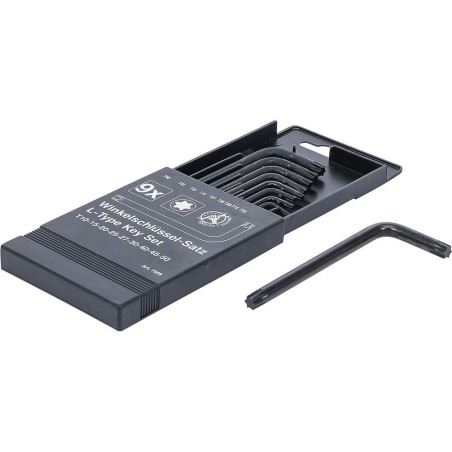 Jeu de Clés Allen Profil en T Torx T10-T50 - 9 Pièces - Acier Résistant et Pratique - BGS