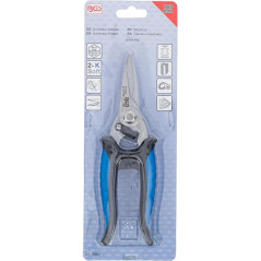 Sécateur 180 mm - Acier Inoxydable - Coupe Précise et Durable - BGS