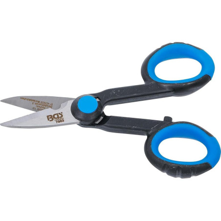 Ciseaux d’Électricien 145 mm - Inox - Précision et Durabilité - BGS