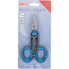 Ciseaux d’Électricien 145 mm - Inox - Précision et Durabilité - BGS