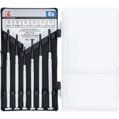 Jeu de Tournevis de Précision 6 pcs - Compact et Pratique - Pro - D-Work
