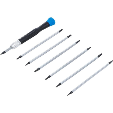 Jeu de Tournevis pour Électronicien 8 pcs - Précision et Ergonomie, Acier, Pro - D-Work