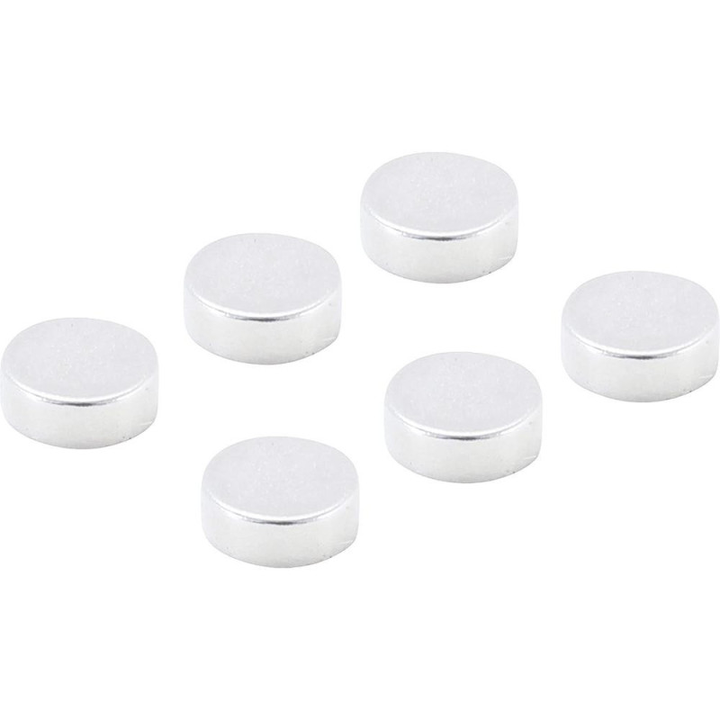 Jeu d’Aimants Extrapuissants Ø8 mm - 6 Pièces - Forte Attraction Magnétique - - BGS