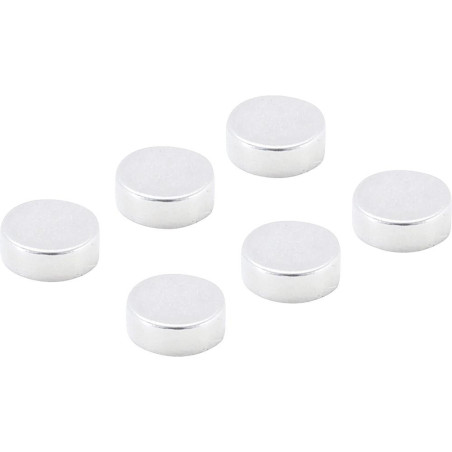 Jeu d’Aimants Extrapuissants Ø8 mm - 6 Pièces - Forte Attraction Magnétique - - BGS