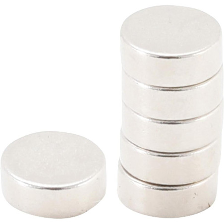 Jeu d’Aimants Extrapuissants Ø8 mm - 6 Pièces - Forte Attraction Magnétique - - BGS