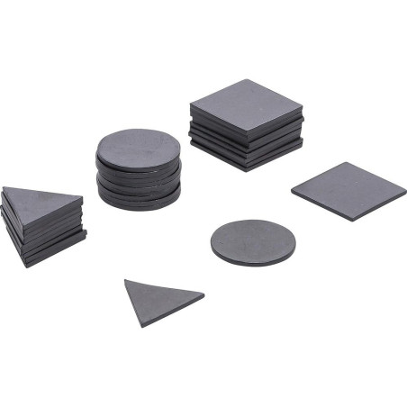 Jeu d’Aimants Flexibles 30 Pièces - Compact et Polyvalent - Fixation Facile et Réutilisable - BGS