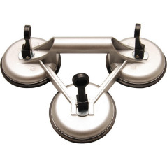 Triples Ventouses Mini Ø115 mm - Aluminium - Prise Forte et Polyvalente - BGS