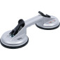 Ventouse Double Ø115 mm - Aluminium - Forte Adhérence et Résistance - - BGS