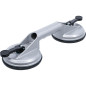 Ventouse Double Ø115 mm - Aluminium - Forte Adhérence et Résistance - - BGS