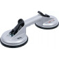 Ventouse Double Ø115 mm - Aluminium - Forte Adhérence et Résistance - - BGS