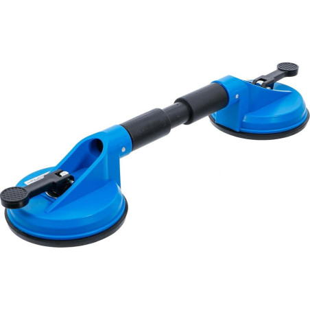 Doubles Ventouses Caoutchouc Ø120 mm - ABS, Tête Flexible, 390 mm - Prise Puissante et Adaptabilité - BGS