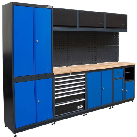 Système d'Unité Murale 4 Modules - Rangement Modulable et Esthétique, Bois, 118 x 216 x 140 cm - D-Work