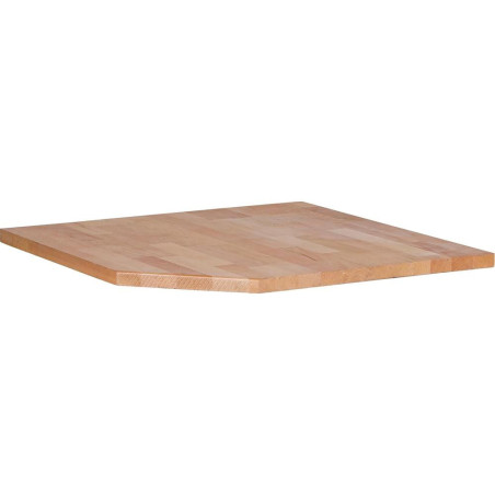 Plan de Travail en Bois Massif 75x30x75 cm - Surface de Coin - Durable et Esthétique - BGS