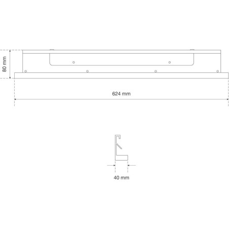 Couvercle de Protection pour Éclairage LED 624 mm - Élément de Coin - Protection et Sécurité - BGS