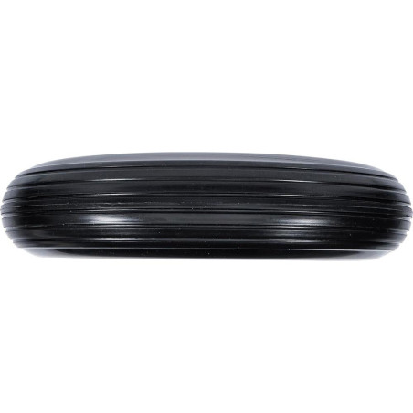 Roue de Brouette 400 mm - PU Rouge/Noir - Résistante et Durable - - BGS