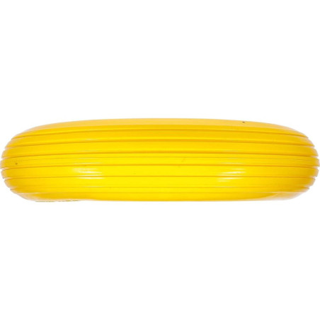 Roue de Brouette 400 mm - PU Jaune/Noir - Robuste et Durable - - BGS