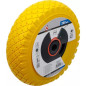Roue de Brouette 400 mm - PU Jaune/Noir - Robuste et Durable - - BGS