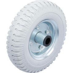 Roue pour Diable 220 mm - PU Gris - Résistante et Maniable, Pro - D-Work