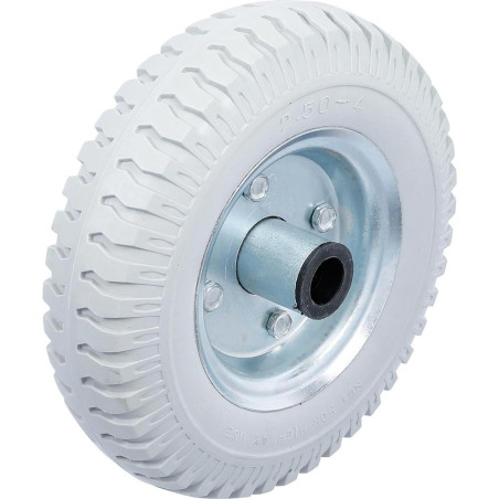 Roue pour Diable 220 mm - PU Gris - Résistante et Maniable, Pro - D-Work