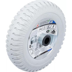Roue pour Diable 220 mm - PU Gris - Résistante et Maniable, Pro - D-Work