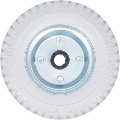 Roue pour Diable 220 mm - PU Gris - Résistante et Maniable, Pro - D-Work