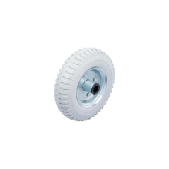 Roue pour Diable 220 mm - PU Gris - Résistante et Maniable, Pro - D-Work