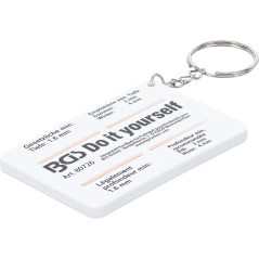 Jauge de Profondeur de Profil 0-20 mm - Porte-Clés Pratique - Mesure Précise et Compacte - BGS