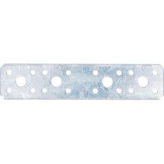 Plaque de Fixation Plate 180x40x2 mm - Acier Résistant - Fixation Solide et Durable - BGS