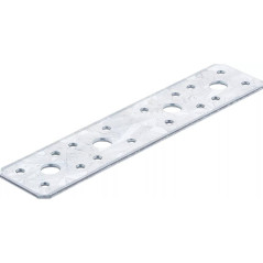 Plaque de Fixation Plate 180x40x2 mm - Acier Résistant - Fixation Solide et Durable - BGS