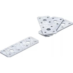 Plaque de Fixation Plate 180x40x2 mm - Acier Résistant - Fixation Solide et Durable - BGS