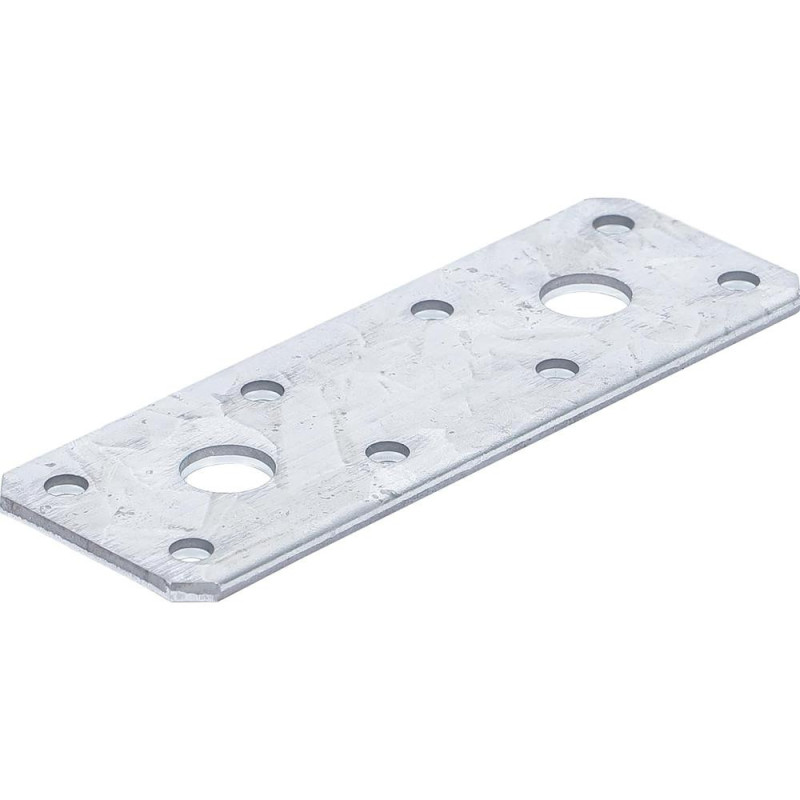 Plaque de Fixation Plate 100 x 35 x 2 mm - Acier, Résistante et Polyvalente - D-Work