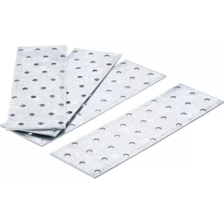 Tôle d Acier Perforée 200x60x2 mm - Acier, Résistante et Polyvalente - - BGS
