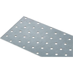 Tôle d Acier Perforée 300x100x2 mm - Acier, Perforée - Résistante et Polyvalente - BGS