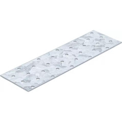 Tôle d Acier Perforée 300x100x2 mm - Acier, Perforée - Résistante et Polyvalente - BGS