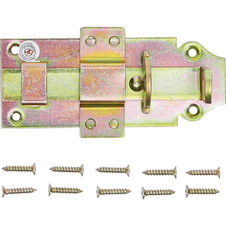 Verrou Manuel 125x50 mm - Acier, Fixation Sécurisée et Durable - BGS
