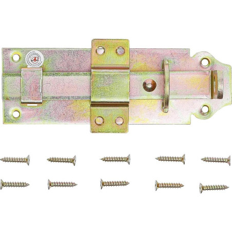 Verrou Manuel 150x50 mm - Acier, Fixation Sécurisée et Durable - BGS